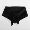 Szalik dzianinowy Knitted Triangle Scarf - B402:czarny, 84% polyester / 4% nylon / 7% acrylic / 3% wool / 2% elastane, One Size